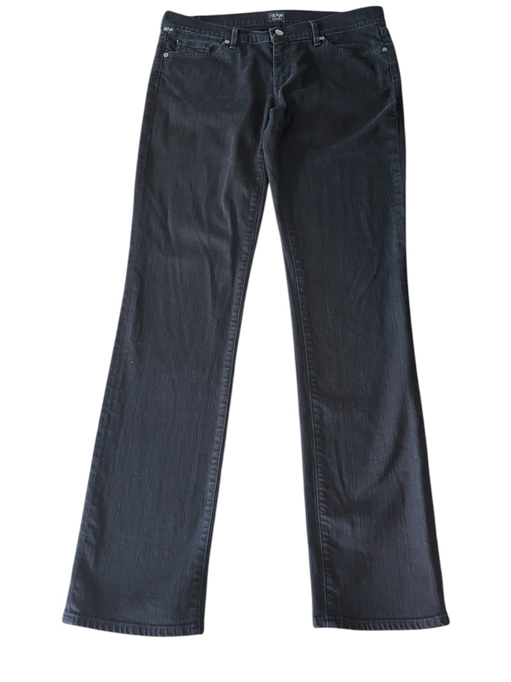 Citizens Of Humanity Black Ava Low Rise Straight Leg Jeans (31x33)